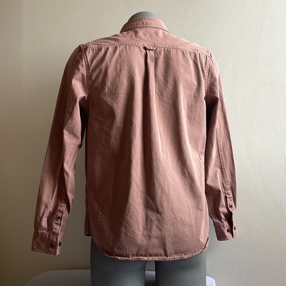 Distressed Primark Button Down Shirt Large - Picture 5 of 10